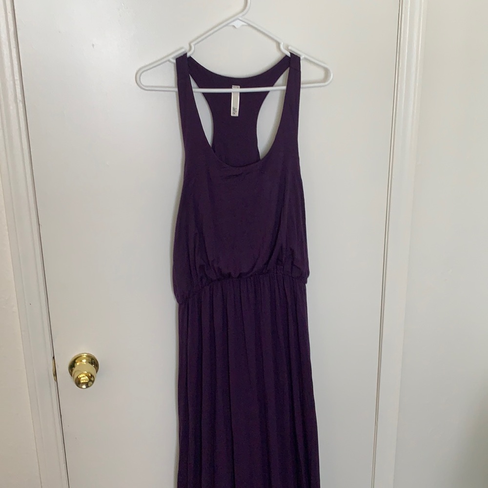 Purple maxi dress